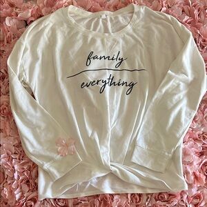 Eyeshadow White Long Sleeve Top